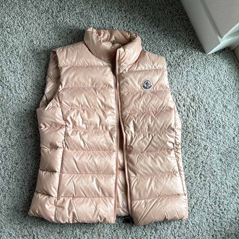 MONCLER Peach/Pink Ghany Vest size 0